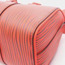 Pre Owned Louis Vuitton X Park Seo-Bo Keepall Bandouliere 25 Xl Handbag In Epi Leather Red