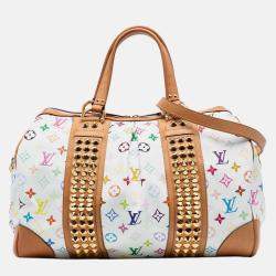 Pre Owned Louis Vuitton White Monogram Multicolore Courtney GM