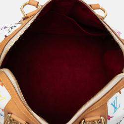 Pre Owned Louis Vuitton White Monogram Multicolore Courtney GM