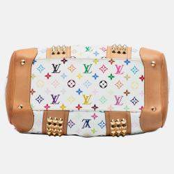 Pre Owned Louis Vuitton White Monogram Multicolore Courtney GM