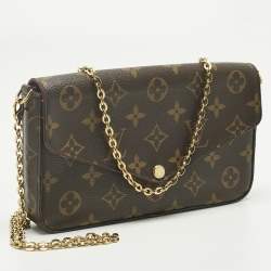 Pre Owned Louis Vuitton Monogram Canvas Pochette Felicie Bag