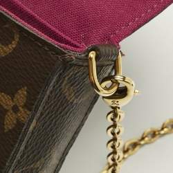 Pre Owned Louis Vuitton Monogram Canvas Pochette Felicie Bag