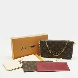 Pre Owned Louis Vuitton Monogram Canvas Pochette Felicie Bag