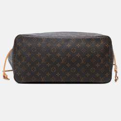 Pre Owned Louis Vuitton Brown Monogram Neverfull GM