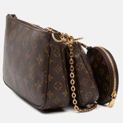 Pre Owned Louis Vuitton Brown Monogram Multi Pochette Accessoires