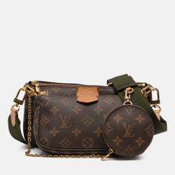 Pre Owned Louis Vuitton Brown Monogram Multi Pochette Accessoires