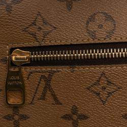 Pre Owned Louis Vuitton Brown Monogram Reverse Pochette Metis