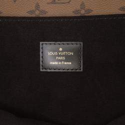Pre Owned Louis Vuitton Brown Monogram Reverse Pochette Metis
