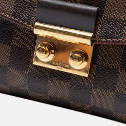 Pre Owned Louis Vuitton Brown Damier Ebene Croisette