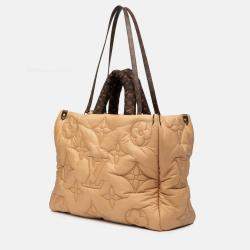 Pre Owned Louis Vuitton Brown Econyl Monogram Pillow OnTheGo GM
