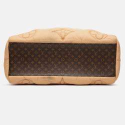 Pre Owned Louis Vuitton Brown Econyl Monogram Pillow OnTheGo GM