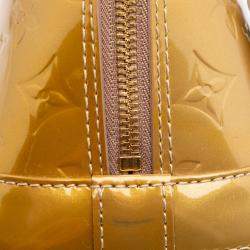 Pre Owned Louis Vuitton Gold Monogram Vernis Alma BB