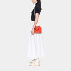 Pre Owned Louis Vuitton Orange Monogram Vernis Alma BB