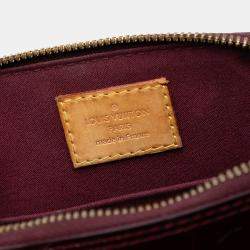 Pre Owned Louis Vuitton Red Monogram Vernis Alma BB