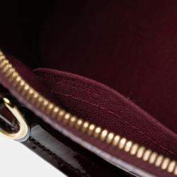 Pre Owned Louis Vuitton Red Monogram Vernis Alma BB