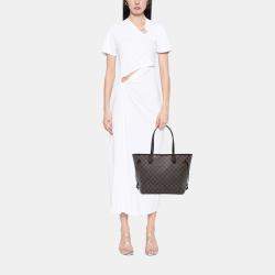 مملوكة مسبقًا Louis Vuitton Neverfull MM Damier Ebene Canvas Tote Bag
