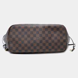 مملوكة مسبقًا Louis Vuitton Neverfull MM Damier Ebene Canvas Tote Bag