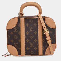 Pre Owned Louis Vuitton Brown Monogram Valisette PM