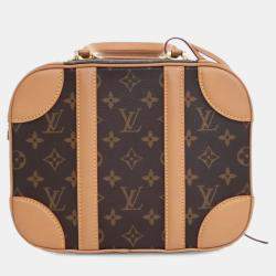 Pre Owned Louis Vuitton Brown Monogram Valisette PM