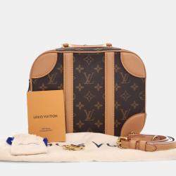 Pre Owned Louis Vuitton Brown Monogram Valisette PM