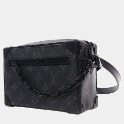 Pre Owned Louis Vuitton Black Monogram Eclipse Soft Trunk Wallet Crossbody