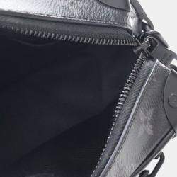 Pre Owned Louis Vuitton Black Monogram Eclipse Soft Trunk Wallet Crossbody