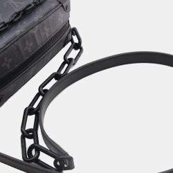 Pre Owned Louis Vuitton Black Monogram Eclipse Soft Trunk Wallet Crossbody