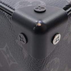 Pre Owned Louis Vuitton Black Monogram Eclipse Soft Trunk Wallet Crossbody