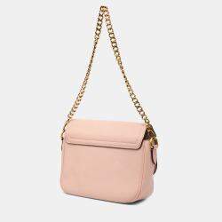 Pre Owned Louis Vuitton Pink Grained Calfskin Lockme Tender