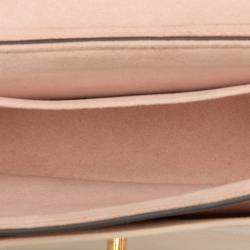 Pre Owned Louis Vuitton Pink Grained Calfskin Lockme Tender