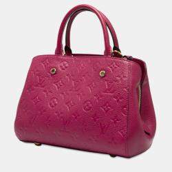 Pre Owned Louis Vuitton Purple Monogram Empreinte Montaigne BB