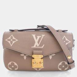 Pre Owned Louis Vuitton Monogram Empreinte Giant Pochette Metis East West
