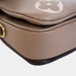 Pre Owned Louis Vuitton Monogram Empreinte Giant Pochette Metis East West