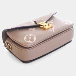 Pre Owned Louis Vuitton Monogram Empreinte Giant Pochette Metis East West