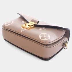 Pre Owned Louis Vuitton Monogram Empreinte Giant Pochette Metis East West