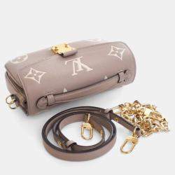 Pre Owned Louis Vuitton Monogram Empreinte Giant Pochette Metis East West