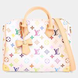 Pre Owned Louis Vuitton x Takashi Murakami Monogram Multicolor Speedy Bandouliere 25