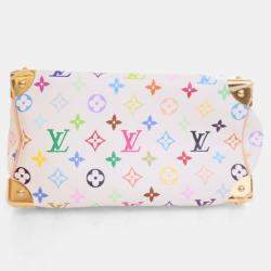 Pre Owned Louis Vuitton x Takashi Murakami Monogram Multicolor Speedy Bandouliere 25
