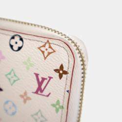 Pre Owned Louis Vuitton Monogram Multicolor Zippy Wallet
