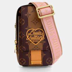 Pre Owned Louis Vuitton x NIGO Reverse Monogram Flat Double Phone Pouch