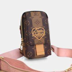 Pre Owned Louis Vuitton x NIGO Reverse Monogram Flat Double Phone Pouch