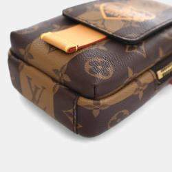 Pre Owned Louis Vuitton x NIGO Reverse Monogram Flat Double Phone Pouch