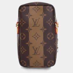 Pre Owned Louis Vuitton x NIGO Reverse Monogram Flat Double Phone Pouch