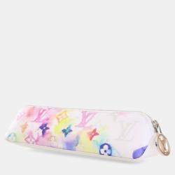 Pre Owned Louis Vuitton Monogram Watercolor Elizabeth Pencil Pouch