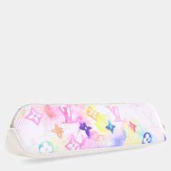Pre Owned Louis Vuitton Monogram Watercolor Elizabeth Pencil Pouch