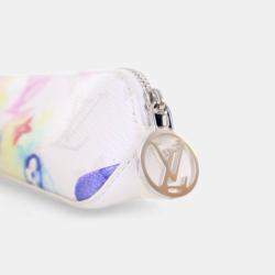 Pre Owned Louis Vuitton Monogram Watercolor Elizabeth Pencil Pouch