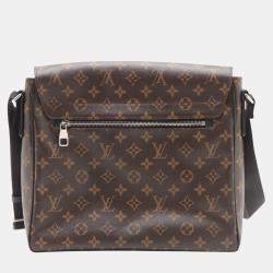 Pre Owned Louis Vuitton Brown Monogram Macassar District MM