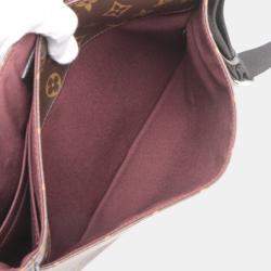 Pre Owned Louis Vuitton Brown Monogram Macassar District MM