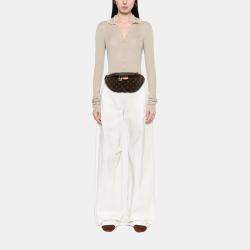 Pre Owned Louis Vuitton Brown Monogram Bumbag