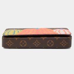 Pre Owned Louis Vuitton Brown Yayoi Kusama Monogram Pumpkins Pochette Felicie